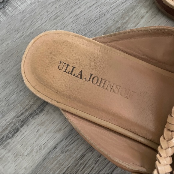 Ulla Johnson Cream Leather Pointed Toe Slip On Mule Shoes 38 - Picture 3 of 7